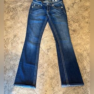 Miss Me Women’s Denim Boot Cut Dark Wash Jeans (JS5014B89) Size 28